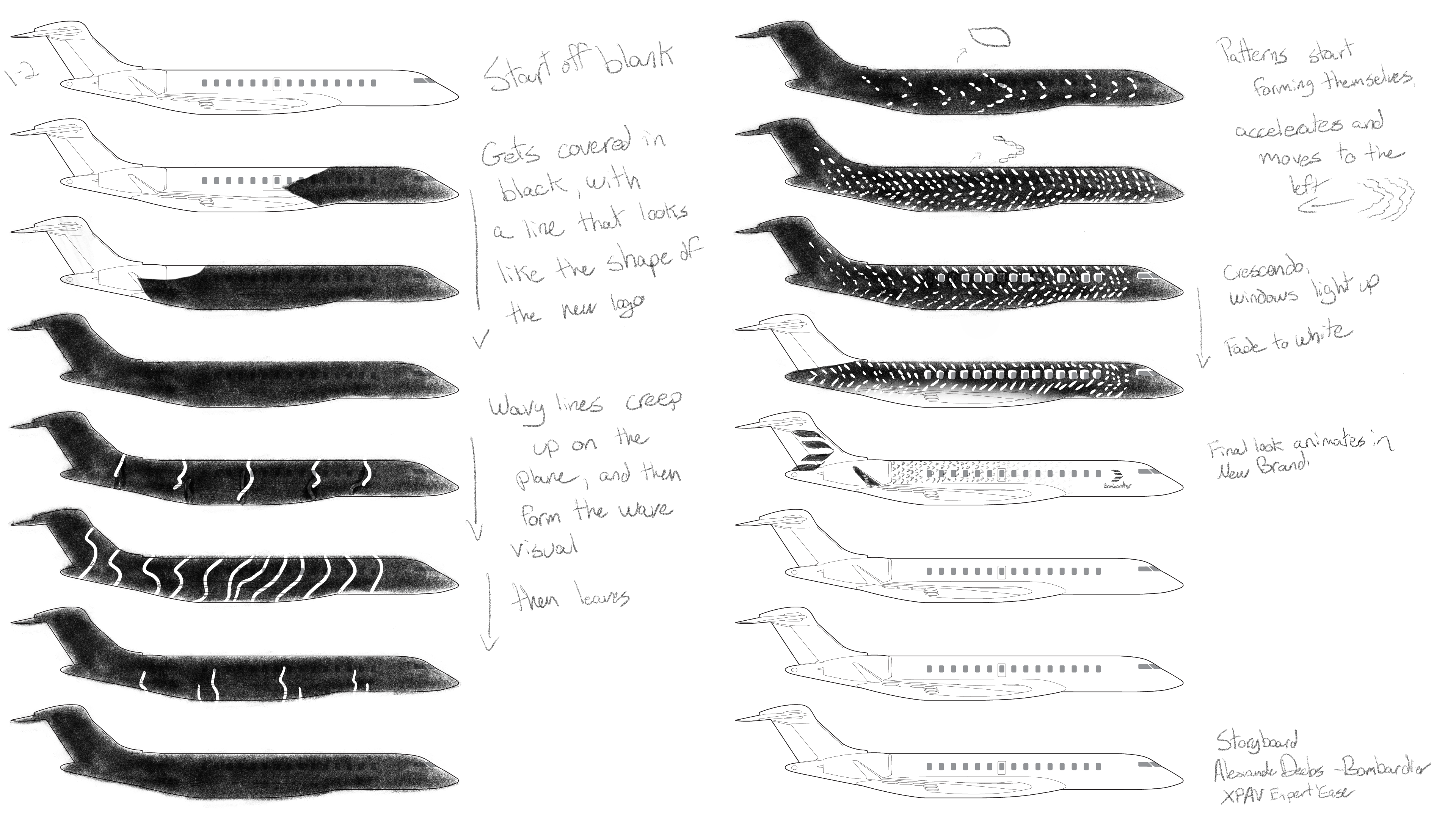 Bombardier's Animation Storyboard