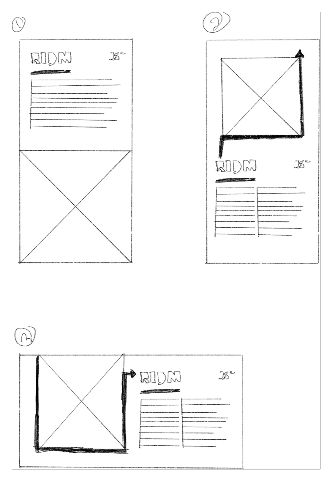 Invitation Leaflet Sketches